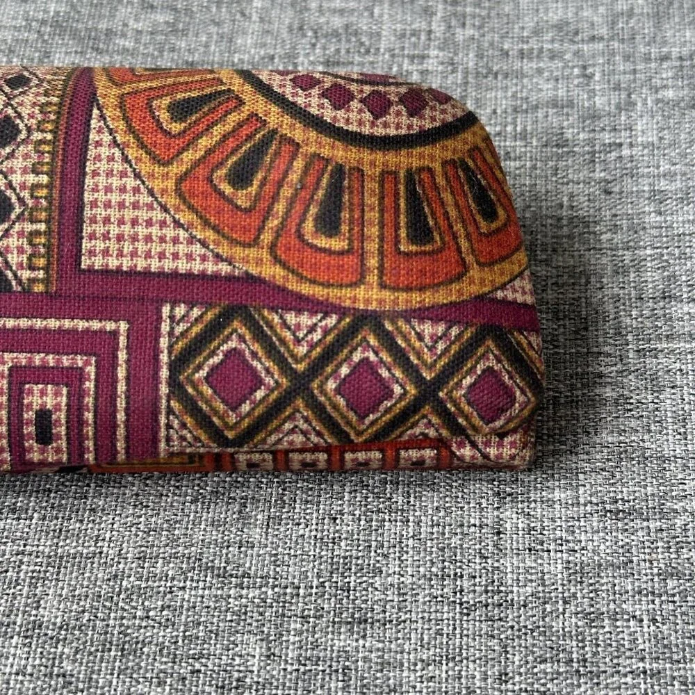 Mid Century Mod Eyeglass Case From England Geometric Retro True Vintage